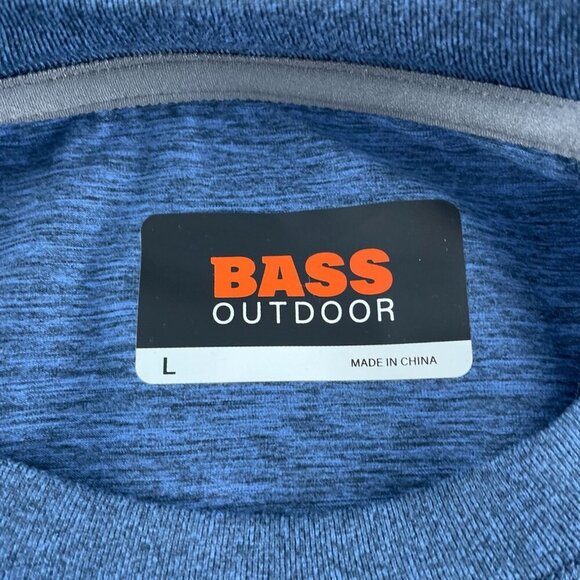 Bass Outdoor Microtech Perf SS Tee Big Dipper Blue L NWT 1692 - Picture 3 of 11